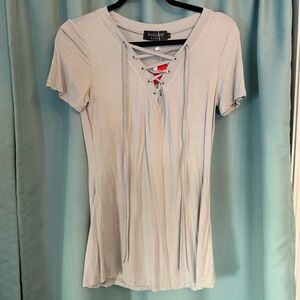 NWT tie neck top